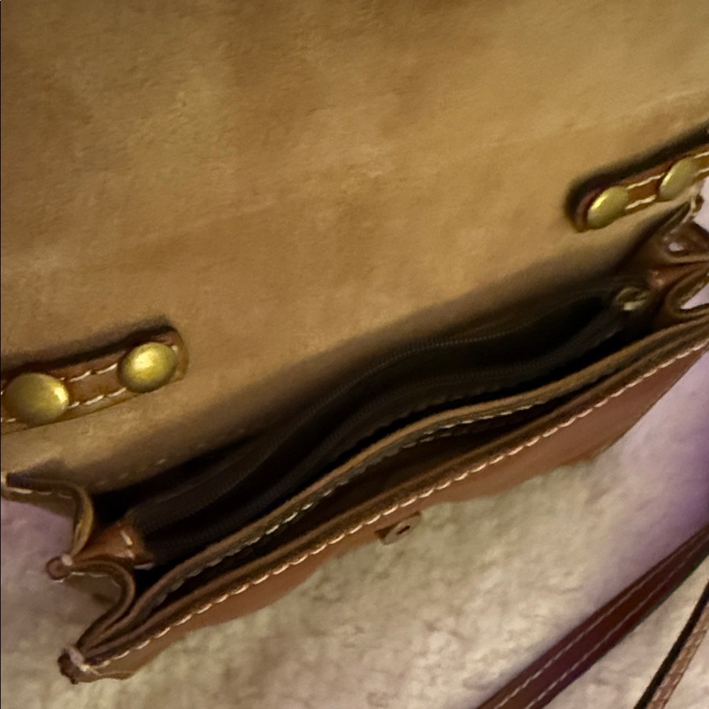Patricia Nash, Brown Leather Torri Crossbody Bag - Picture 4 of 7